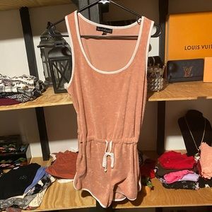 Mauve Terrycloth Romper